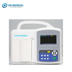 Quality ISO CE UN8006 Digital ECG Machine Touch Screen Three Channels wholesale