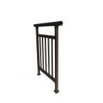 Anti Rust indoor Black Wrought Iron Guardrail Hollow Stainless Steel Railing