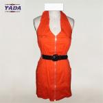 Fashion deep sexy blouse cheap v neck dress ladies casual dresses pictures with