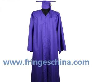 Quality Custom College/University Graduation Gown-100% Matte Polyester Customized Graduation Gown wholesale