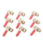6mm Pneumatic Connector Handle Hose Barb Inline Brass Water Oil Air Gas Fuel