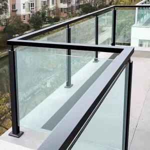 Quality Handrails Glass Railing Steel Stainless Aluminum Alloy Indoor Balcony Balustrade wholesale