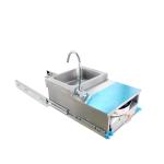Hwhongrv Mini One Burner Pull Type Gas Stove Boat Caravan RV Stainless Steel