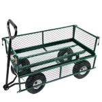 Green Heavy-duty Garden Cart 500-lbs Capacity Hand Trolley Truck Dump Dolly