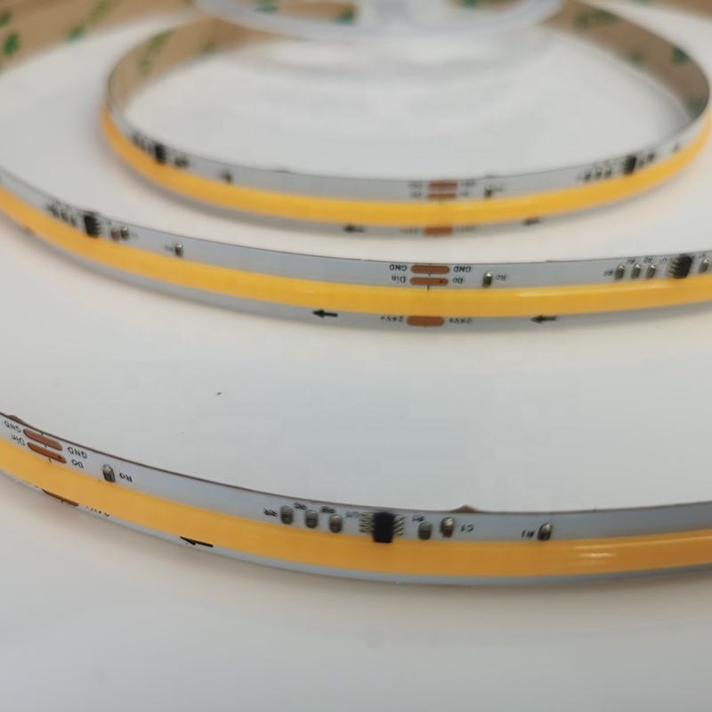 24V 360 LED White 4000K 6500K CCT COB LED Strip Running Water LED Strip