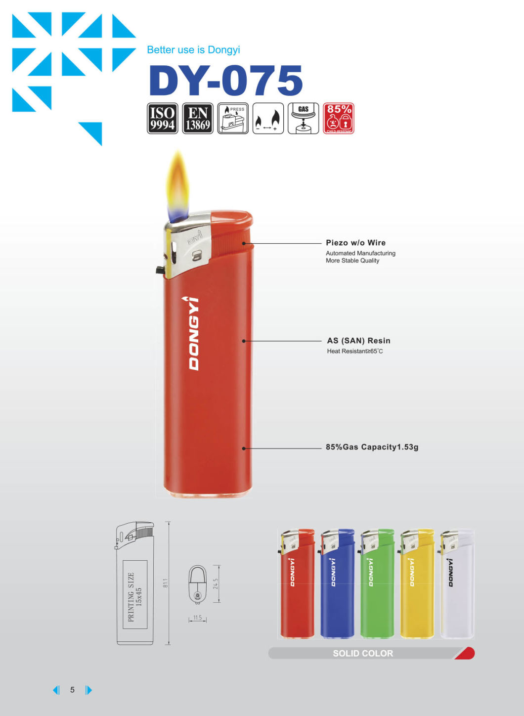 Disposable Butterfly Gas Lighter Cigarette