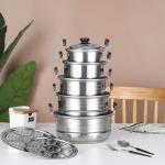 American Style 5 Pcs Kitchen Cookware Set Stainless Steel Nonstick Cooking Pot