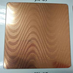 China Yellow Titanium 304 Stainless Steel Color Sheets Gold Customized GB 20mm on sale