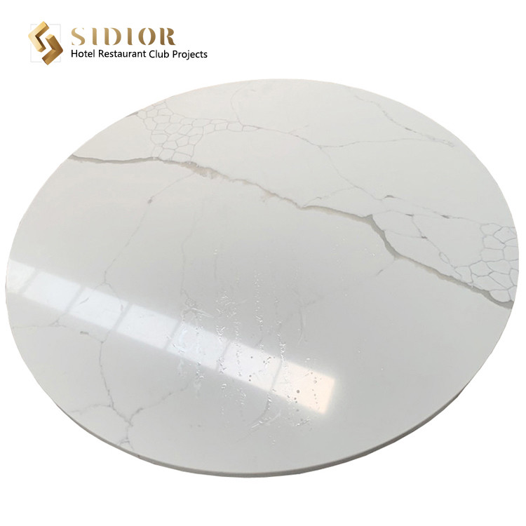 Canteen Dinning Desk, Restaurant Table Desk, Buffet Dinning Table, Man Made Marble Top, Powder Coated Base