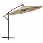 Garden Outdoor Hanging Umbrella Solar Panels LED Lighted