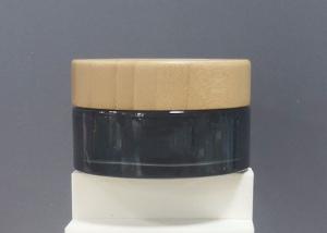 Quality 50ml 100ml Bamboo Glass Cosmetic Jar Empty Body Butter Containers With Paper Box wholesale