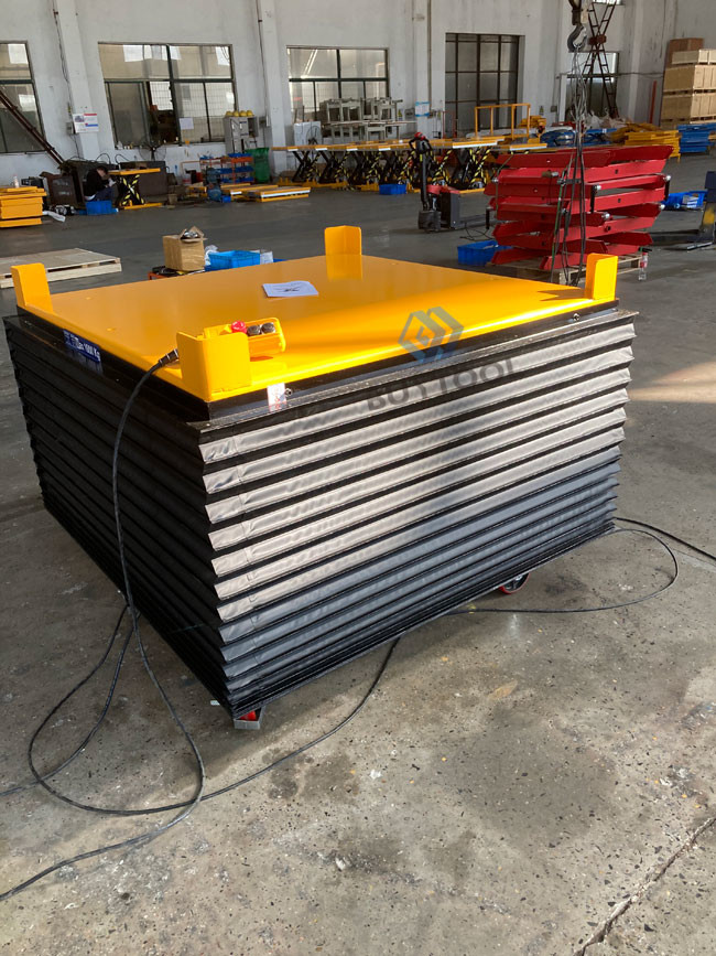 Light Duty Industrial Hydraulic Electric Lift Table Small 500kg Capacity 800x750mm