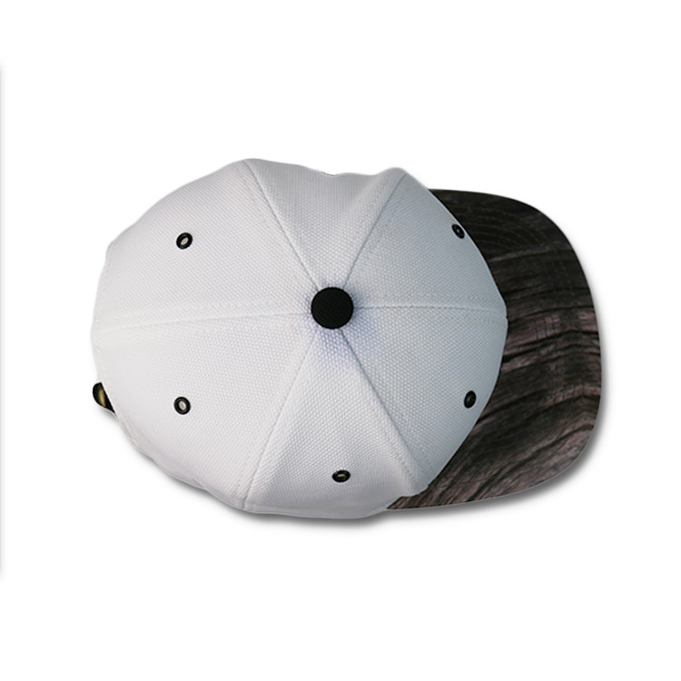 PU Label 6 Panel Flat Brim Snapback Hats For Advertising Character Style