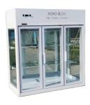Folding Door Refrigerated Floral Display Cases Air Cooling CE
