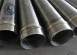 Water Well Slot 1.0 Mm Johnson Wedge Wire Screens Stainless Steel