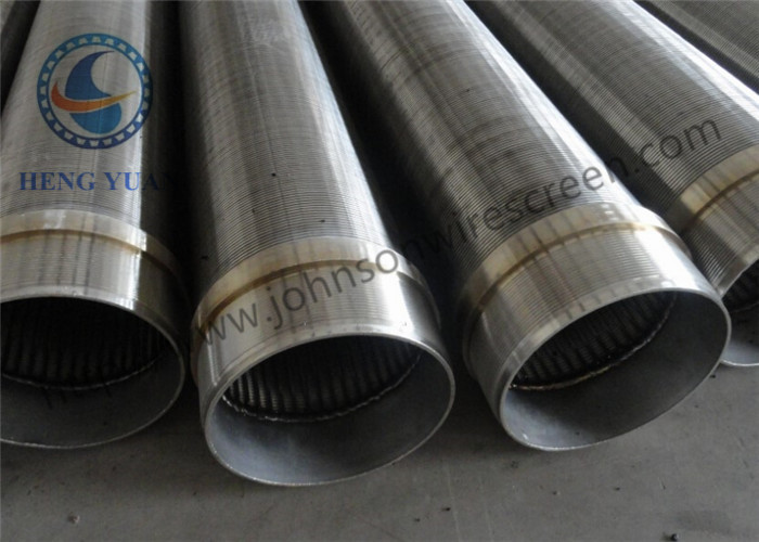 Water Well Slot 1.0 Mm Johnson Wedge Wire Screens Stainless Steel