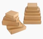 Recyclable Courier Delivery Box Hard Cardboard Kraft Paper 150x150x50cm