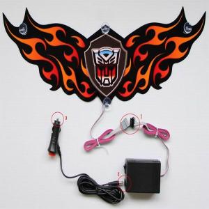Quality factory price light up el car sticker wholesale