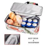 Outside Pocket Insulated Picnic Tote , Thermal Insulated Lunch Bag With Cooler