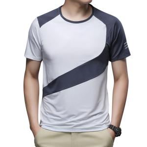 Quality 2022 Summer Breathable Outdoor Fitness Running Ice Silk T Shirt Men wholesale