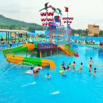 Fiberglass Water Park Pirate Ship Play Equipment Pirate For Water Park