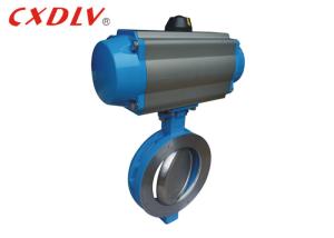 Quality Carbon Steel A216 WCB Water Butterfly Valve On Off Pneumatic 300LB 150LB wholesale