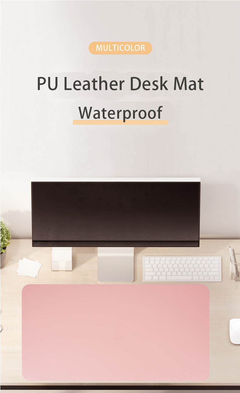 Slip Resistant PU Leather Mouse Pad Mat Multicolor OEM ODM