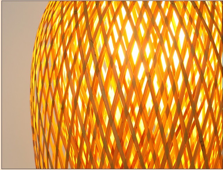 Chinese Hand Knitted Bamboo Art Pendant Lights Restaurant Caf Loft Hanging Pendant Lamp Fixture(WH-WP-37)