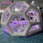 Inflatable Airtight Bubble House Hexagonal Luxury Transparent Dome Tent