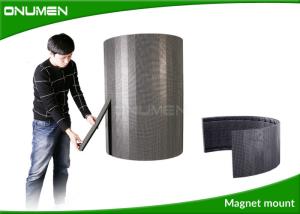 Quality 360 Degree Curved LED Screen Indoor / Advertising Digital Cylinder LED Display P6 Mm wholesale