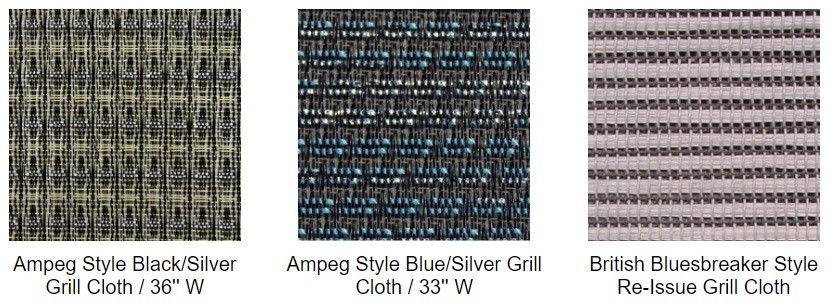 Cabinet Grill Cloth, Black with Silver Accent 59" Width Guitar AMP Cloth grill cloth fabric DIY repair speaker