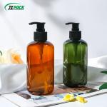 Recyclable Plastic Shampoo Bottles Luxury Round Shoulder Flip Squeeze Plastic
