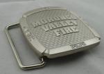 3D Double Sided Metal Buckle with Anti Gold, Mat Gold, Mat Nickel, Misty Nickel