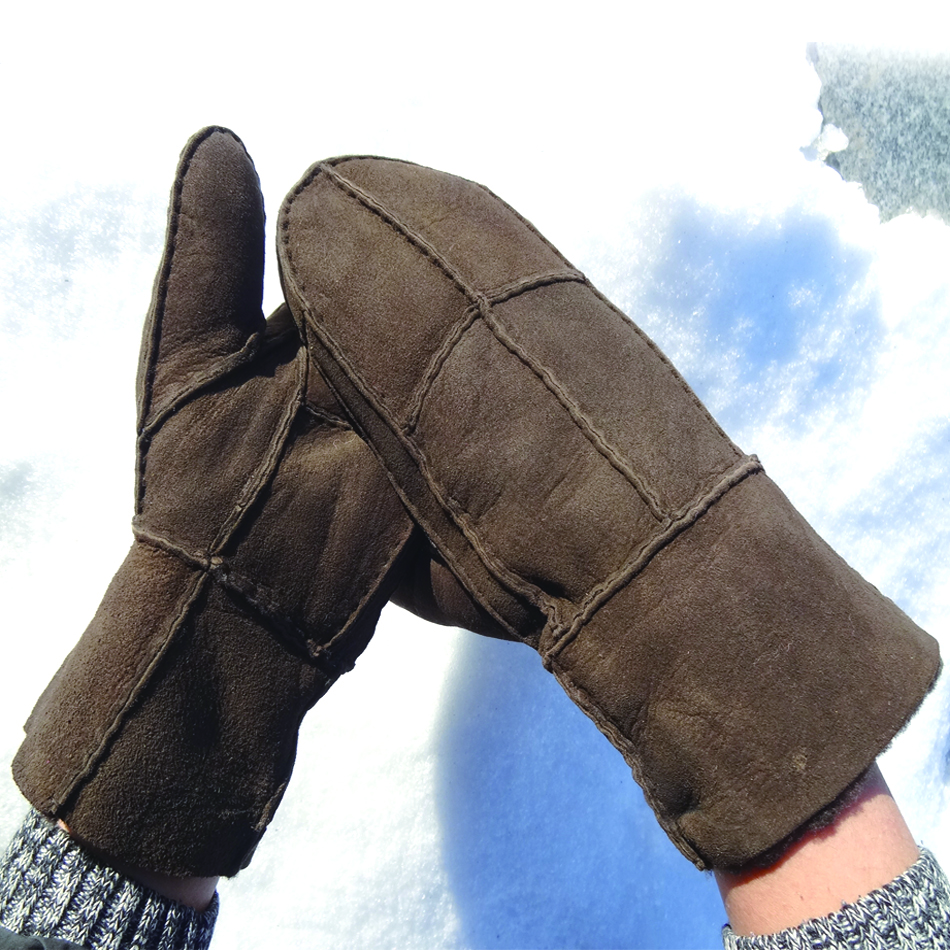 High quality sheepskin gloves for women
