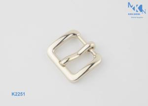 Quality Light Gold Shoe Repair Buckles , Metal Replacement Shoe Strap Buckle wholesale