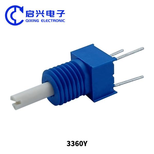 Cheap 3360Y 5k Variable Resistors with 6mm Knob 0.5W Rated Power for sale