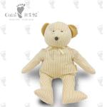 Presents EN71 Striped Teddy Bear Plush Fairy Doll Child Friendly 37 X 42cm