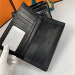 Genuine Crocodile Belly Skin Businessmen Bifold Clutch Purse Wallet Authentic