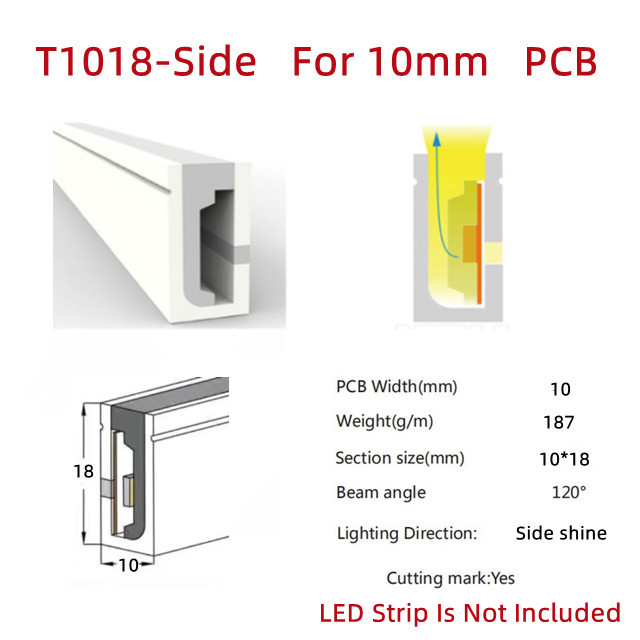 Colorful Separation Cuttable Neon LED Strip Light with 5V 12V 24V AC220V Power Supply