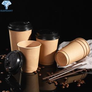 Quality Recycled Throw Away Custom Disposable Coffee Cups Greaseproof wholesale