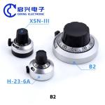 B2 46mm 6.35mm 15 turns 10 turns 7276 3590 534 potentiometer precise dial knob