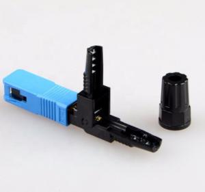 Quality 7g Blue FTTH SC PC Fiber Optic Fast Connector Moulded IEC61754 wholesale
