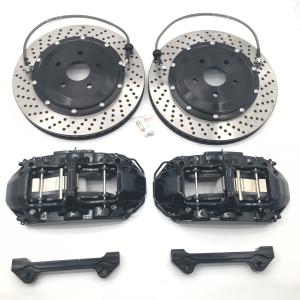 Quality 380*34mm Perforated Brake Disc 6 Pot Black Alloy Caliper wholesale