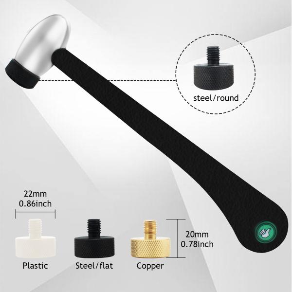 Multifunction Jewelry Engraving Machine Hammer With 4 Interchangeable Heads