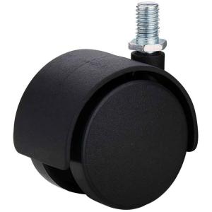 Quality 1.5 inch stem twin wheel furniture casters wholesale