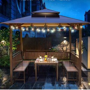 Quality Outdoor Hardtop Gazebo Waterproof Gazebo Sun Shade Shelter Aluminum Gazebo wholesale