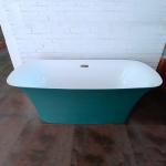 Fresh Pure Acrylic Sheet Soaking Freestanding Bathtub Rectangular Shape