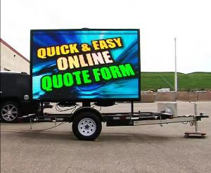 Quality LED Outdoor Truck LED mobile advertising LED Trailer Display Screen wholesale