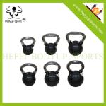 Chromed Cast Iron Handle Fitness Equipment Kettlebells With Rubber Bottom