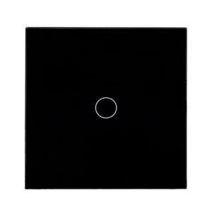 Quality Crystal Glass Panel EU Wall Switch EU Touch Switch Screen Light Switch 1gang1way wholesale